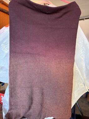 Nine West Ribbed Knit Sleeveless Top in Deep Plum